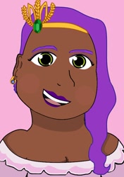 Size: 550x782 | Tagged: safe, artist:themissconnie92, pipp petals, human, g5, my little pony: a new generation, dark skin, humanized, solo
