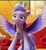 Size: 828x908 | Tagged: safe, screencap, cloudpuff, queen haven, dog, pegasus, pomeranian, pony, g5, my little pony: a new generation, angry, cropped, crown, duo, female, female focus, gritted teeth, jewelry, mare, necklace, regalia, solo focus, spread wings, standing, tail, throne, throne room, wings