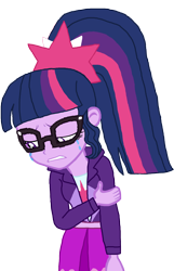 Size: 2014x3134 | Tagged: safe, artist:bigpurplemuppet99, edit, sci-twi, twilight sparkle, equestria girls, g4, crying, female, high res, ponytail, sad, simple background, solo, transparent background, vector