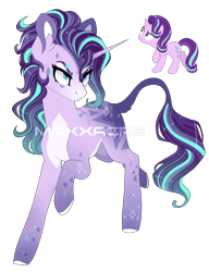 Size: 1560x2034 | Tagged: safe, artist:maxxacure, starlight glimmer, pony, unicorn, g4, concave belly, redesign, simple background, slender, solo, thin, transparent background