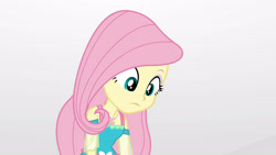 Size: 3410x1920 | Tagged: safe, screencap, fluttershy, equestria girls, equestria girls specials, g4, my little pony equestria girls: better together, my little pony equestria girls: rollercoaster of friendship, clothes, cutie mark, cutie mark on clothes, female, geode of fauna, high res, jewelry, magical geodes, necklace, solo