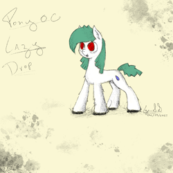 Size: 1000x1000 | Tagged: safe, artist:igorbanette, oc, oc only, oc:lazy drop, pony, solo