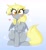 Size: 1893x2048 | Tagged: safe, artist:tinykiru, derpy hooves, pegasus, pony, g4, :3, blushing, chest fluff, cute, derpabetes, ear fluff, female, heart, heart eyes, leg fluff, mare, ponytober, sitting, solo, wingding eyes