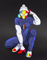 Size: 2800x3600 | Tagged: safe, artist:durdevul, rainbow dash, anthro, g4, 2021, barely pony related, high res, spider-girl