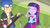 Size: 3410x1920 | Tagged: safe, screencap, flash sentry, twilight sparkle, equestria girls, g4, my little pony equestria girls: rainbow rocks, clothes, cute, cutie mark, cutie mark on clothes, eyes closed, female, high res, lockers, male, smiling, twiabetes