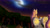 Size: 3111x1750 | Tagged: safe, artist:mixdaponies, princess celestia, oc, oc:queen xanoths, alicorn, pony, g4, audio drama, cloud, duo, forest, friendship is tragic (obabscribbler), moon, night, night sky, pink-mane celestia, sky