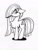 Size: 1788x2338 | Tagged: safe, artist:dandy, marble pie, earth pony, pony, g4, black and white, blushing, chest fluff, embarrassed, female, floppy ears, grayscale, monochrome, ponytober, shy, solo, traditional art