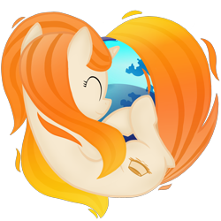 Size: 2000x2000 | Tagged: safe, artist:candy meow, oc, oc only, oc:flan, pony, unicorn, legends of equestria, browser, digital art, eyes closed, female, firefox, game, gradient mane, gradient tail, high res, horn, icon, mane, mare, npc, show accurate, simple background, smiling, solo, tail, transparent background, two toned mane, two toned tail, unicorn oc, video game