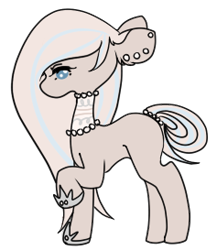 Size: 237x273 | Tagged: safe, artist:demure-doe, oc, oc only, earth pony, pony, base used, choker, ear piercing, earth pony oc, hoof shoes, piercing, simple background, solo, transparent background