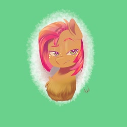 Size: 2000x2000 | Tagged: safe, artist:andrea10985426, babs seed, earth pony, pony, g4, bust, female, filly, high res, ponytober, portrait, solo