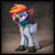 Size: 5400x5400 | Tagged: safe, artist:imafutureguitarhero, artist:silentwulv, rainbow dash, pegasus, pony, g4, 2d to 3d, 3d, absurd resolution, adaptation, animal costume, arm fluff, behaving like a cat, belly fluff, body fluff, border, butt fluff, cat costume, cat ears, cat tail, cheek fluff, chest fluff, chromatic aberration, clothes, colored eyebrows, colored eyelashes, costume, face mask, fangs, female, film grain, floppy ears, fluffy, fur, gloves, hissing, leg fluff, mare, mask, multicolored hair, multicolored mane, neck fluff, open mouth, paw gloves, rainbow cat, recursive fanart, revamped ponies, signature, solo, source filmmaker, square, tail, text, wall of tags, whiskers, wing fluff, wings