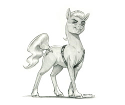 Size: 1400x1176 | Tagged: safe, artist:baron engel, sprout cloverleaf, earth pony, pony, g5, male, nudity, pencil drawing, sheath, solo, stallion, stupid sexy sprout cloverleaf, traditional art