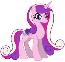 Size: 7600x7270 | Tagged: safe, artist:laszlvfx, princess cadance, alicorn, pony, g4, absurd resolution, cutie mark, female, folded wings, horn, mare, show accurate, simple background, solo, transparent background, vector, wings