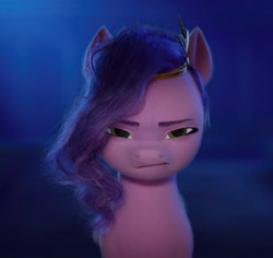 Size: 852x803 | Tagged: safe, screencap, pipp petals, pegasus, pony, g5, my little pony: a new generation, spoiler:my little pony: a new generation, cropped, dishevelled, female, frown, glare, looking at you, mare, messy mane, pipp petals is not amused, unamused