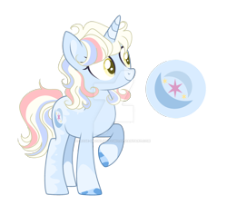 Size: 1920x1733 | Tagged: safe, artist:rose-moonlightowo, oc, oc only, oc:starswirl shimmer, pony, unicorn, female, magical lesbian spawn, magical threesome spawn, mare, offspring, parent:sunset shimmer, parent:trixie, parent:twilight sparkle, simple background, solo, transparent background