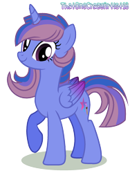 Size: 1244x1652 | Tagged: safe, artist:princess-kitsune-tsu, oc, oc only, oc:aura splash, alicorn, pony, female, mare, simple background, solo, transparent background