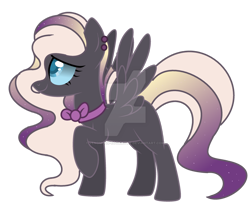 Size: 1280x1056 | Tagged: safe, artist:princess-kitsune-tsu, oc, oc only, pegasus, pony, bowtie, deviantart watermark, female, mare, obtrusive watermark, simple background, solo, transparent background, watermark