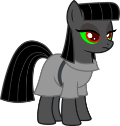 Size: 2391x2508 | Tagged: safe, artist:blah23z, edit, king sombra, maud pie, earth pony, pony, g4, female, high res, palette swap, recolor, simple background, solo, transparent background, vector