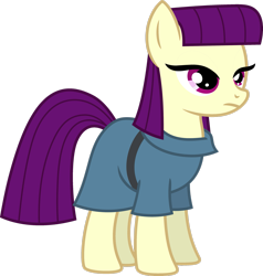 Size: 2391x2508 | Tagged: safe, artist:blah23z, edit, boysenberry, maud pie, earth pony, pony, g4, female, high res, older, older boysenberry, palette swap, recolor, simple background, solo, transparent background, vector