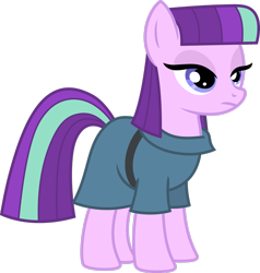 Size: 2391x2508 | Tagged: safe, artist:blah23z, edit, maud pie, starlight glimmer, earth pony, pony, g4, female, high res, palette swap, recolor, simple background, solo, transparent background, vector