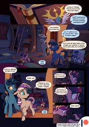 Size: 3541x5016 | Tagged: safe, artist:kaleido-art, artist:lummh, night light, princess cadance, princess celestia, shining armor, twilight sparkle, twilight velvet, alicorn, pony, unicorn, comic:the princess of love, g4, absurd resolution, advertisement, baby, baby pony, baby twilight sparkle, bed, book, brother and sister, brothers, candle, canterlot, child, family, family photo, father, father and child, father and daughter, father and son, female, filly, filly twilight sparkle, foal, foalsitter, frown, husband, husband and wife, ladder, male, mare, mother, mother and child, mother and daughter, mother and son, multiple characters, open mouth, open smile, room, siblings, smiling, son, sparkle family, stallion, talking, teen princess cadance, teenager, unicorn twilight, wife, young cadance, young twilight, younger