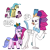 Size: 2243x2229 | Tagged: safe, artist:supahdonarudo, pipp petals, princess skystar, queen haven, queen novo, zipp storm, classical hippogriff, hippogriff, pegasus, pony, g4, g5, my little pony: a new generation, my little pony: the movie, adorapipp, adorazipp, argument, crown, cute, dialogue, female, g5 to g4, high res, jewelry, mare, necklace, phone, pipp is short, regalia, royal sisters (g5), siblings, simple background, sisters, speech bubble