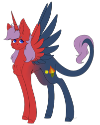 Size: 737x915 | Tagged: safe, artist:yuumirou, oc, oc only, oc:fire bloom, alicorn, pony, female, mare, simple background, solo, transparent background