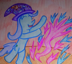 Size: 1280x1144 | Tagged: safe, artist:dex stewart, trixie, pony, unicorn, g4, solo, traditional art