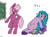 Size: 2575x1900 | Tagged: safe, artist:skoon, cheerilee, izzy moonbow, earth pony, pony, unicorn, semi-anthro, g4, g5, my little pony: a new generation, arm hooves, bipedal, bracelet, chalkboard, cheerilee is not amused, crossover, female, glasses, jewelry, mare, pointer, sleeping, sleeping in class, snoring, this will end in detention, unshorn fetlocks