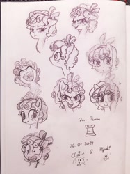 Size: 1254x1676 | Tagged: safe, artist:fipoki, cozy glow, pegasus, pony, g4, female, filly, sketch, solo, traditional art