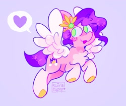 Size: 2048x1719 | Tagged: safe, artist:swirlseypop, pipp petals, pegasus, pony, g5, my little pony: a new generation, blushing, chest fluff, open mouth, solo, speech bubble