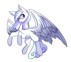 Size: 657x572 | Tagged: safe, artist:daringpineapple, oc, oc only, pegasus, pony, colored hooves, female, mare, signature, simple background, solo, spread wings, transparent background, wings