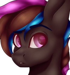 Size: 3694x4000 | Tagged: safe, artist:ermy-poo, oc, oc only, pony, bust, looking at you, solo