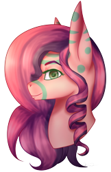 Size: 2272x3500 | Tagged: safe, artist:ermy-poo, oc, oc only, pony, bust, coat markings, female, high res, mare, profile, simple background, transparent background