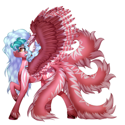 Size: 3500x3500 | Tagged: safe, artist:ermy-poo, oc, oc only, pegasus, pony, coat markings, high res, simple background, solo, spread wings, standing, transparent background, wings