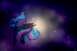 Size: 6000x4000 | Tagged: safe, artist:yuumirou, oc, oc only, alicorn, pony, absurd resolution, female, mare, solo, space