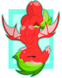 Size: 2400x3000 | Tagged: safe, artist:ponkus, oc, oc only, oc:melun heart, bat pony, pony, abstract background, bat pony oc, female, high res, mare, simple background, solo, transparent background, upside down