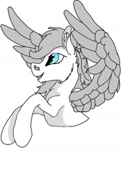 Size: 1275x1752 | Tagged: safe, artist:silbernepegasus, oc, oc only, pegasus, pony, solo