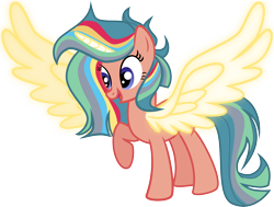 Size: 8530x6450 | Tagged: safe, artist:shootingstarsentry, oc, oc only, oc:shooting sparkle, pony, unicorn, absurd resolution, artificial wings, augmented, female, magic, magic wings, mare, simple background, solo, transparent background, vector, wings