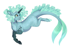 Size: 4200x2700 | Tagged: safe, artist:gigason, oc, oc only, pony, unicorn, female, fish tail, mare, simple background, solo, tail, transparent background