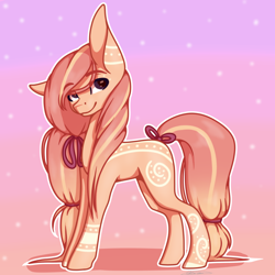 Size: 3000x3000 | Tagged: safe, artist:ermy-poo, oc, oc only, pony, coat markings, female, hairband, high res, mare, solo, standing