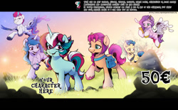 Size: 1024x635 | Tagged: safe, artist:dormin-dim, hitch trailblazer, izzy moonbow, pipp petals, sunny starscout, zipp storm, oc, earth pony, pegasus, pony, unicorn, g5, my little pony: a new generation, spoiler:g5, spoiler:my little pony: a new generation, adorapipp, adorazipp, commission, cute, male, mane five, royal sisters (g5), siblings, sisters, stallion, that pony sure does love phones, your character here
