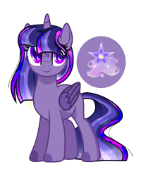 Size: 876x1060 | Tagged: safe, artist:moonnightshadow-mlp, oc, oc only, alicorn, pony, alicorn oc, colored hooves, female, horn, magical lesbian spawn, mare, offspring, parent:princess luna, parent:twilight sparkle, parents:twiluna, simple background, solo, transparent background, wings