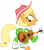 Size: 3000x3416 | Tagged: safe, artist:cloudy glow, applejack, earth pony, pony, g4, my little pony: friendship is magic, sparkle's seven, .ai available, apple chord, cute, guitar, high res, jackabetes, musical instrument, simple background, solo, transparent background, vector