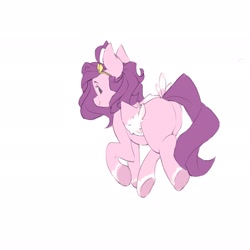 Size: 2048x2048 | Tagged: safe, artist:trixiiimagic, pipp petals, pegasus, pony, g5, butt, high res, looking at you, looking back, pipp butt, plot, smiling, solo