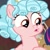 Size: 720x720 | Tagged: safe, screencap, cozy glow, pegasus, pony, frenemies (episode), g4, my little pony: friendship is magic, season 9, :o, better way to be bad, cozybetes, cute, female, filly, freckles, open mouth, poggers, red eyes, solo, two toned mane