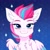 Size: 2048x2048 | Tagged: safe, artist:pesty_skillengton, zipp storm, pegasus, pony, g5, my little pony: a new generation, :3, adorazipp, blushing, chest fluff, closed mouth, cute, feathered wings, female, high res, looking at you, mare, sketch, smiling, solo, sparkles, spread wings, wings