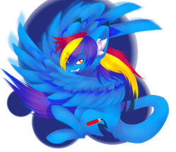 Size: 1750x1509 | Tagged: safe, artist:primarylilybrisk, oc, oc only, oc:primarylily brisk, pegasus, pony, fangs, male, solo, stallion