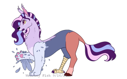 Size: 1709x1061 | Tagged: safe, artist:quincydragon, oc, oc only, oc:epiphany, draconequus, hybrid, interspecies offspring, male, offspring, parent:discord, parent:princess celestia, parents:dislestia, simple background, solo, transparent background
