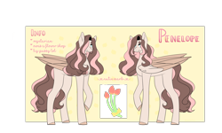 Size: 5000x3000 | Tagged: safe, artist:yuumirou, oc, oc only, oc:penelope, pegasus, pony, female, high res, mare, reference sheet, simple background, solo, transparent background